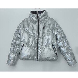 Nike Silver Puffer Jacket
